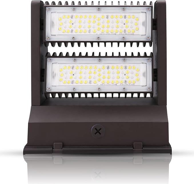 OSTEK LED Wall Pack Light 80W Rotatable Adjustable 5000K 11000LM, Outdoor Dimmable Area Wall Pack led Light Fixture IP65, UL, DLC
