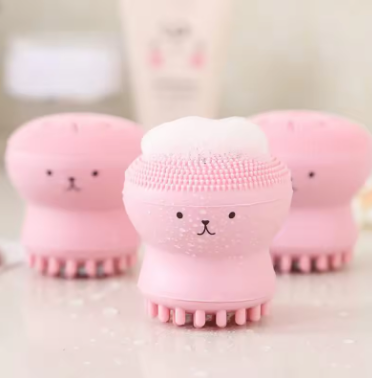 Silicone Face Cleansing Brush Facial Deep Pore Skin Care Scrub Cleanser Tool New Mini Beauty Soft Deep Cleaning Exfoliator Tool