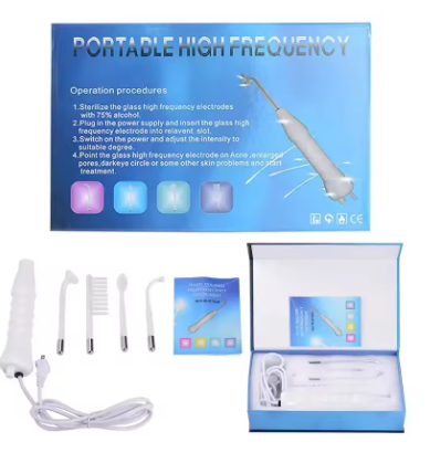 Portable High Frequency Facial Machine Skin Therapy Acne Spot Wrinkles Remover Beauty Facial Care Acne Spot Wrinkles Remover