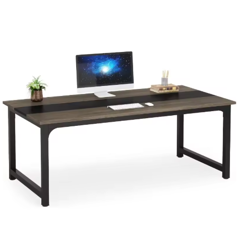 Modern Computer Desk, 70.8 x 31.5 Inches Large Desk Computer Desk Study Writing Desk Workstation for Home Office