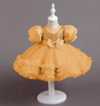 0-5 Years Mini Gown For Party Birthday Flower Girl Dresses Toddler Girls Costume Baby Girls Princess Dress