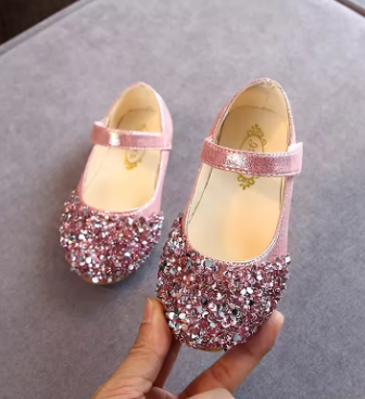KushyShoo 2021 Spring New Children Shoes Girls Princess Shoes Glitter Children Baby Dance Shoes Casual Toddler Girl Sandals