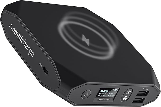 Omni 20C+ Professional Premium Portable Power Bank with Fast Charging 100W USB-C PD 20,000mAh/71Wh – Laptop Power Bank, Universal Charger for All Devices, USB Hub, Wireless & QC 3.0 Power Solution