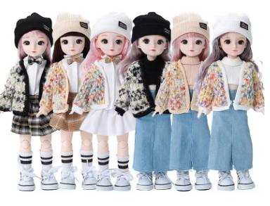 Fashion Sweater Set 1/6 Bjd Doll Replacement Clothes Girl or Boy Doll Skirt Accessories 30cm Doll Kids Girls Toy Gift