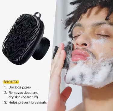 Silicone Face Scrubber for Men and Women Facial Cleansing Brush Silicone Face Wash Brush Manual Cleansing Skin Care Face Brushes