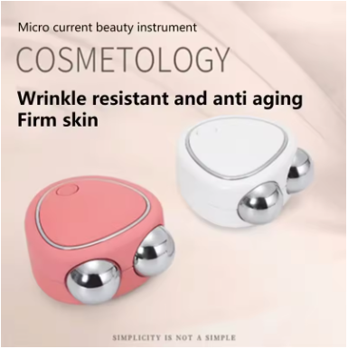 NEW Electric Face Massager Lift Roller Microcurrent Sonic Vibration Facial Lifting Skin Tighten Massage Portable Beauty Devices