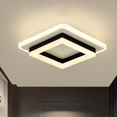 Soft Illumination Entrance Porch Lamp - Elegant Modern Night Light for Living Room, Bedroom, and Corridor - Stylish Contemporary