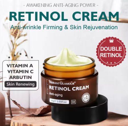 VIBRANT GLAMOUR Retinol Toner Essence Face Cream Cheer Sunscreen Anti Aging Anti Ultraviolet Facial Skin Care 4-Piece Set