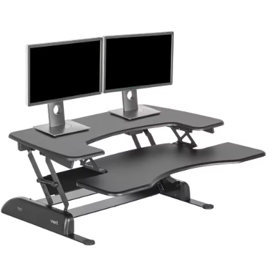 Adjustable Desk Converter with 11 Height Settings - Laptop Sit Stand Desk Riser for Table Tops and Home Office