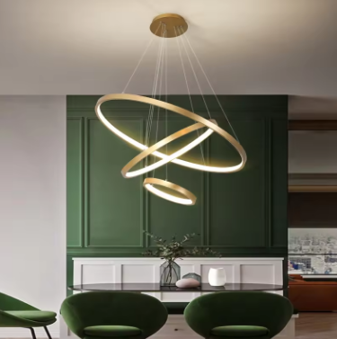 Modern Led Chandeliers Villa Living Bedroom restaurant Wrought Iron Ceiling Chandelier Home Indoor Lighting Decor Pendant Lights
